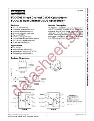 FOD0738 datasheet  